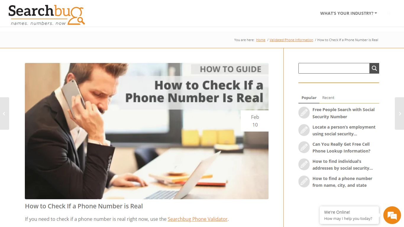 How to Check If a Phone Number is Real | Searchbug Blog